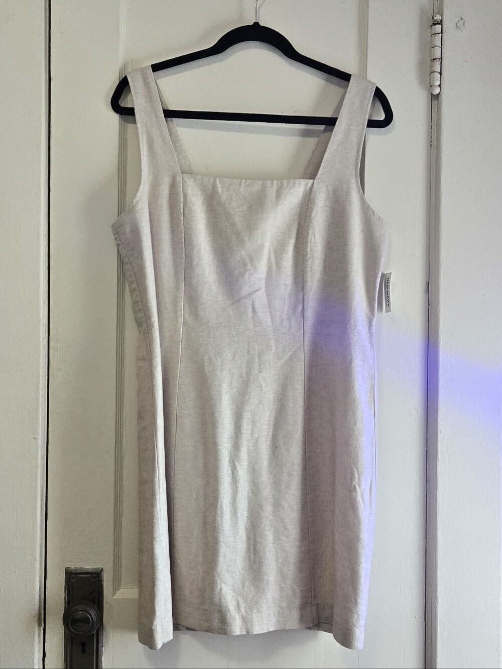 Old Navy Simple Cream Square-Neck Dress